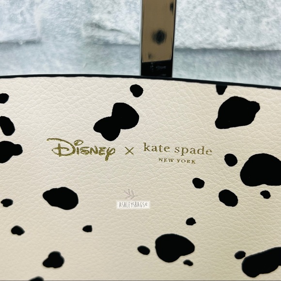Disney X Kate Spade Small Dalmatians Tote, Card Holder Wallet & Keychain Charm - Picture 7 of 16